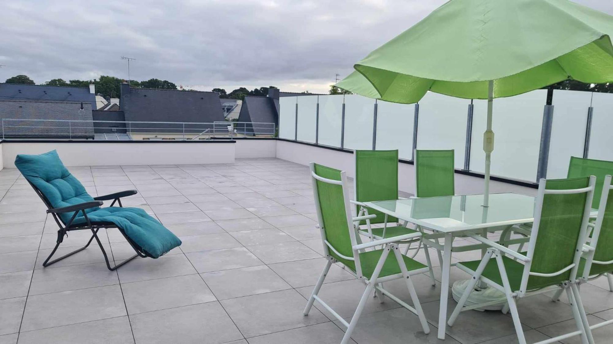 Location Saisonniere Pres De La Mer Avec Rooftop Riantec Екстериор снимка